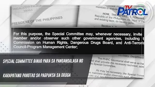 Special committee binuo para sa pangangalaga ng karapatang pangtao sa pagpuksa sa droga | TV Patrol