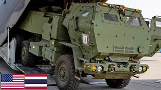 U.S. Marines. Powerful M142 HIMARS missile systems during a live fire exercise in Thailand.