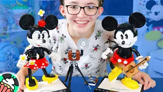 $180 Mickey and Minnie Mouse Lego Set Unboxing & Review! Giant Posable Disney Figures!