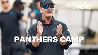 Panthers hold first padded practice of camp