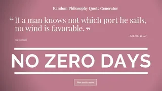 No Zero Days | 100 Days of Coding | Learning JavaScript
