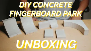 Concrete Fingerboard Park Unboxing! (from Mini Materials)