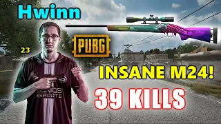 Soniqs Hwinn with friends - 39 KILLS - INSANE M24! - SQUADS - PUBG