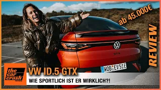 VW ID.5 im Test (2022) Lohnt sich die sportliche GTX Variante?! 🧐 Fahrbericht | Review | Elektroauto