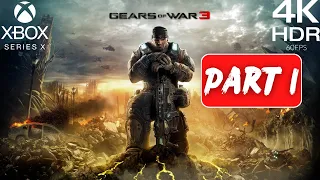 Gears of War 3 Xbox Series X Walkthrough Part 1 (No Commentary)