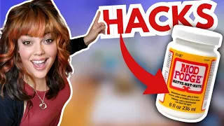 👉 5 AMAZING MOD PODGE HACKS to try on your next DIY ● EASY CRAFT HACKS