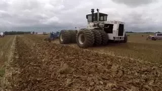 Ground View of a Big Bud and 21 Bottom Plow