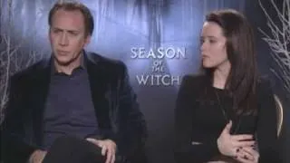 Nic Cage, Ron Perlman, Robert Sheehan, Claire Foy: Season of the Witch Interview: