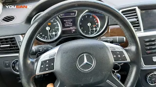 How to Set the Rear Caliper to Service Mode on a Mercedes Benz GL & GLS Class