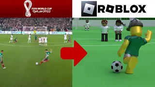 (Reuploaded) Qatar World Cup GOALS in ROBLOX (Recrations)