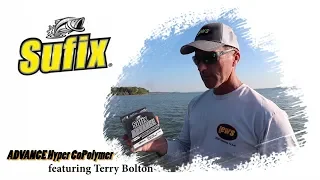 Professional angler Terry Bolton talks about the Sufix Advance Hyper CoPolymer Monofilament line