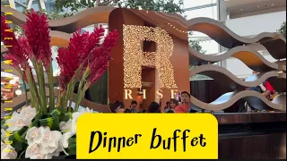 Dinner buffet! Rise restaurant at Marina bay sands #buffet # mukbang #unlimited #mbs #singapore #sg