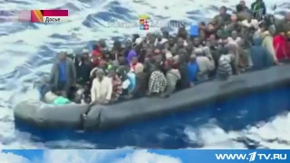 В Средиземном море по пути из Ливии к итальянскому острову Лампедуза затонул корабль