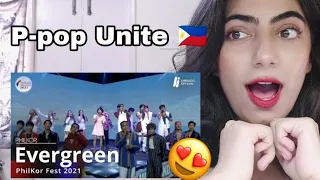 Evergreen — SB19, ALAMAT, 4th Impact, Mona, JinHo Bae etc  PhilKor 2021 Reaction