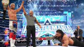 The Rock Helps Cody Rhodes ! The Rock Betrays Roman Reigns at Wrestlemania