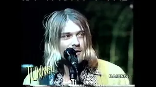 Nirvana Performing Serve The Servants And Dumb Live At "Tunnel" Rome, Italy 1994.