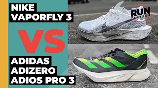 Nike Vaporfly 3 Vs Adidas Adios Pro 3 | We test two of the most popular carbon plate shoes