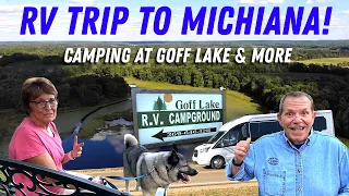 RV Trip to Michiana! Goff Lake Adventure & New RV Modification for Bo