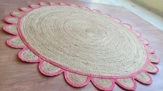 hand made braided faybar rugs # jute carpet # braded rugs #