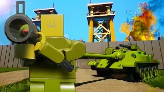 EPIC LEGO BASE & TANK BATTLE! - Brick Rigs Multiplayer Roleplay