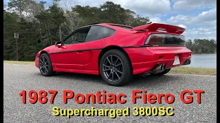 The History of this 1987 Pontiac Fiero GT - 4th Owner - 3800sc Supercharged L67