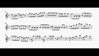 "Medley Merenguero", Paritura Saxofón Alto