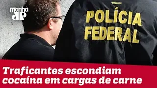 Traficantes escondiam cocaína até em cargas de carne, diz PF