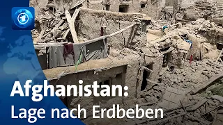 Suche nach Verschütteten nach schwerem Erdbeben in Afghanistan