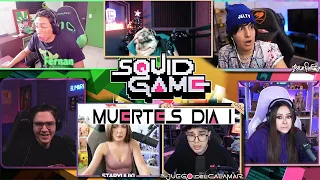 RECOPILACIÓN MUERTES DÍA 1 SQUID GAME MINECRAFT