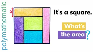 Five Rectangles, One Square: What's the Area?