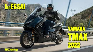 Yamaha TMAX 560 2022 : 1er essai du nouveau scooter sportif (accessible A2)