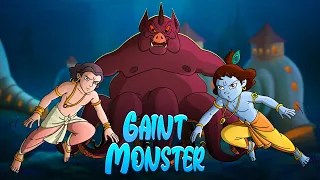 Krishna aur Balram : The Gaint Monster attack| Hindi Cartoon for kids | Hindi Stories for kids