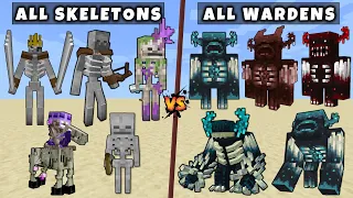 All Wardens vs All Skeletons - Mutant & Titan Skeletons vs Mutant Titan Warden