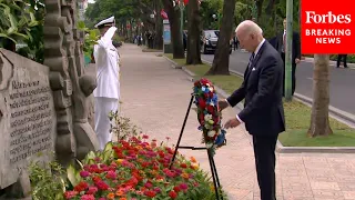 WATCH: Biden Pays His Respects At The John McCain Memorial In Hanoi, Vietnam