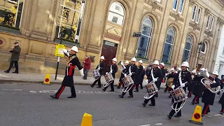 Royal Marines Band in Birmingham (freedom of Birmingham parade)