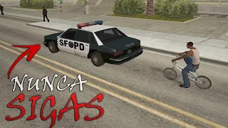 Nunca Sigas a los POLICIAS de GTA San Andreas