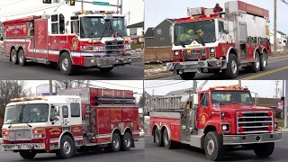 Tankers Responding to 4 Alarm Building Fire in Ephrata - Fire Trucks Responding