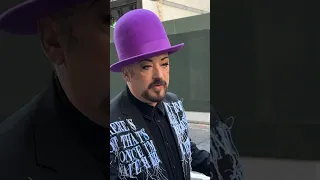 Boy George sounds out a hopeful message to the world on LGBTQ! #boygeorge #lgbtq