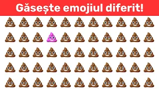 Găsește Emoji ul Diferit 😝 Test de atenție vizuală
