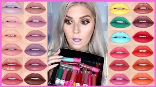 JEFFREE STAR LIP SWATCHES 😱💄 Velour Liquid Lipstick