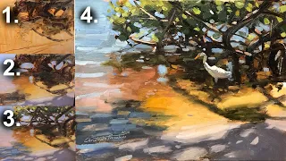 Oil Painting Process Broken Down | Water and Dappled Light