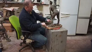 Творчій процес. Скульптура майстерня.Creative process. Sculpture studio.