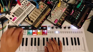 4 on the Floor - Improvised Volca Jam feat. ATURIA Keystep Pro