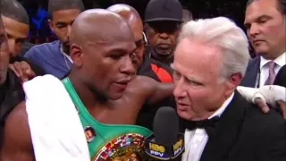 Mayweather Ortiz Post Fight Interview