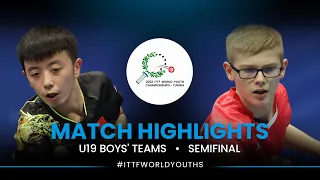 Chen Yuanyu vs Felix Lebrun | U19 Boys' Teams Semifinal | ITTF World Youth Championships 2022
