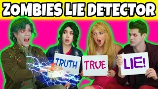 ZOMBIES LIE DETECTOR TEST (With Bonzo, Zed, Eliza & Addison Characters from Disney Zombies Movie)