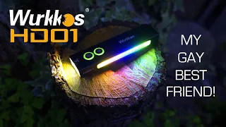 Wurkkos HD01 - 1200 lm cruising torch, Laser, CRI90 Floodlight, RGB Light effects & Type-C charging!