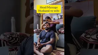 Head massage husband vs wife..!! #youtubeshorts #shorts#gayathrisenthil