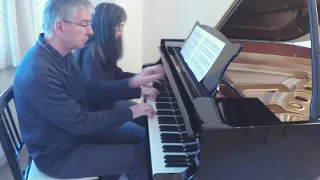 Händel - Arrival of the Queen of Sheba (piano duet)