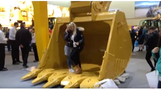 Caterpillar 6015B Excavator Demonstration At Bauma Expo 2016